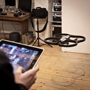 drone being tested in a lab drone being tested in a lab