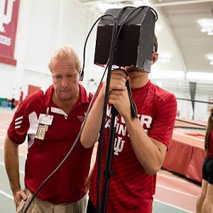 Portable eye-tracking technology that could be used on the sidelines of sports events to immediately assess athletes for concussion following impact. Portable eye-tracking technology that could be used on the sidelines of sports events to immediately assess athletes for concussion following impact.