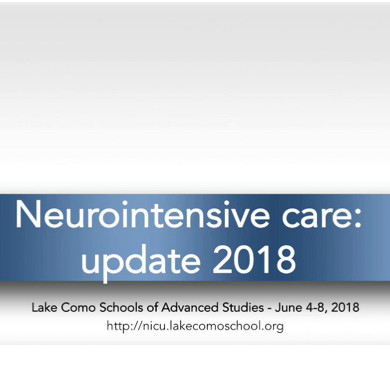 NeuroIntensive Care: Update 2018 NeuroIntensive Care: Update 2018