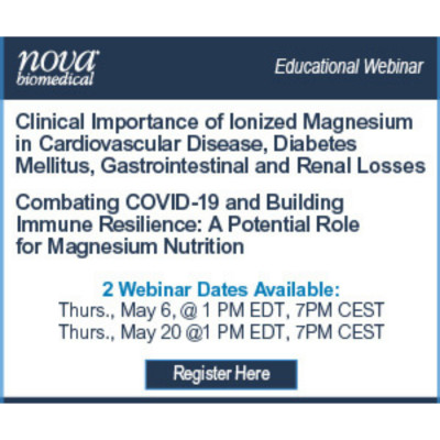 Clinical Importance and Biochemical Role of iMg in Cardiovascular Disease, Diabetes, and COVID-19 Clinical Importance and Biochemical Role of iMg in Cardiovascular Disease, Diabetes, and COVID-19