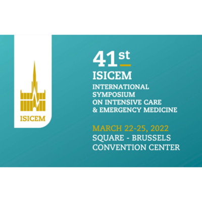41st ISICEM INTERNATIONAL SYMPOSIUM ON INTENSIVE CARE & EMERGENCY MEDICINE 41st ISICEM INTERNATIONAL SYMPOSIUM ON INTENSIVE CARE & EMERGENCY MEDICINE