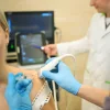 Ultrasound-guided injection procedure, supporting musculoskeletal care, diagnostic imaging and targeted pain management.