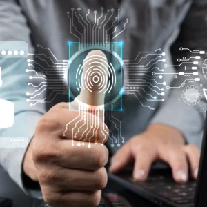 AI security concept, supporting digital identity verification, access control, data protection and cybersecurity governance.