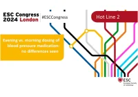 Timing of Administration of Blood Pressure Lowering Medications