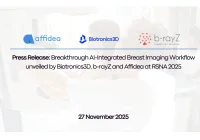 Breakthrough AI-Integrated Breast Imaging Workflow 
 unveiled by Biotronics3D, b-rayZ and Affidea at RSNA 2025