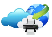 Cloud-based document management replacing paper records in digital healthcare infrastructure.
