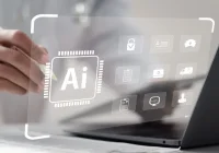 AI-enabled healthcare technology concept, supporting clinical documentation, medical data integration and digital care workflows.