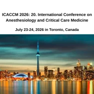 ICACCM 2026: 20. International Conference on Anesthesiology and Critical Care Medicine ICACCM 2026: 20. International Conference on Anesthesiology and Critical Care Medicine