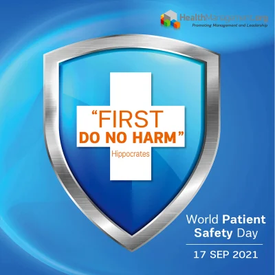 "FIRST DON NOT HARM" World Patient Safety Day 2021