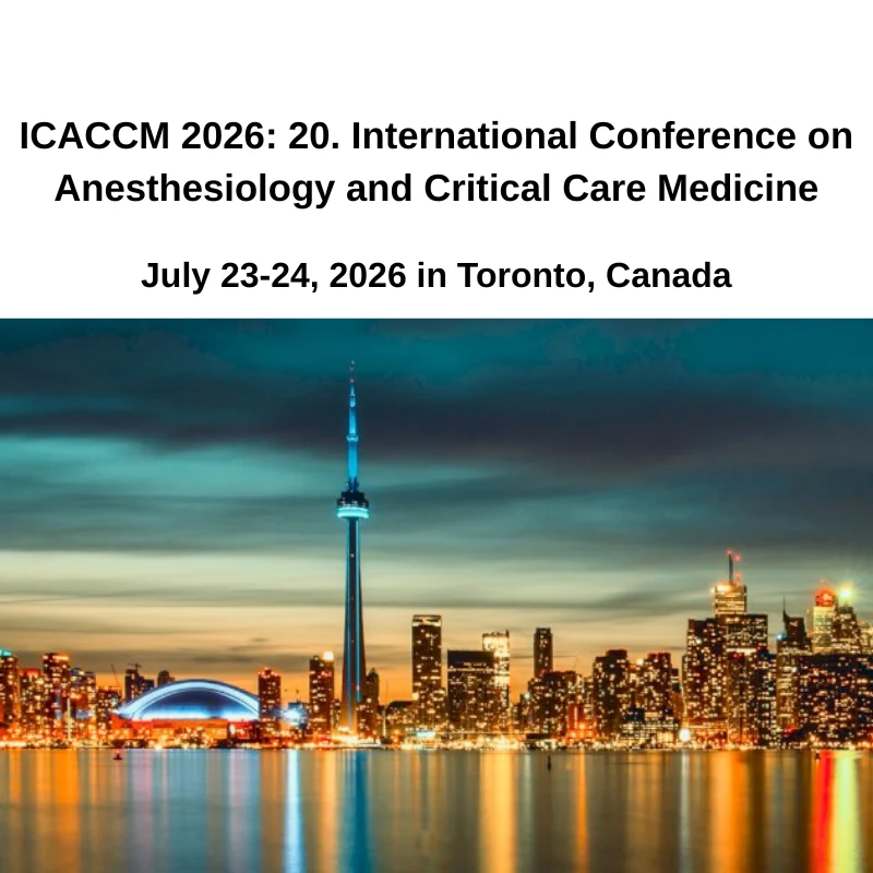 ICACCM 2026: 20. International Conference on Anesthesiology and Critical Care Medicine