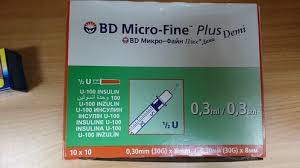 0.3mm BD Micro-Fine plus Insulin Syringes 0.3mm BD Micro-Fine plus Insulin Syringes
