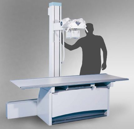 Height-adjustable radiography table / electrical / with tube-stand CS 2000 Josef Betschart Height-adjustable radiography table / electrical / with tube-stand CS 2000 Josef Betschart