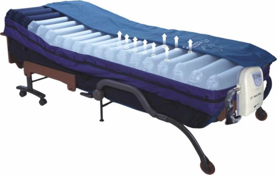 circulating air mattress for hospital bed
