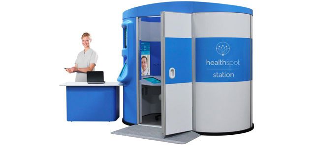 Telemedicine booth (for teleconsultation) HealthSpot, Inc. Telemedicine booth (for teleconsultation) HealthSpot, Inc.