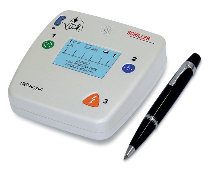 Automatic external defibrillator / with ECG monitor / public access FRED easyport SCHILLER Automatic external defibrillator / with ECG monitor / public access FRED easyport SCHILLER