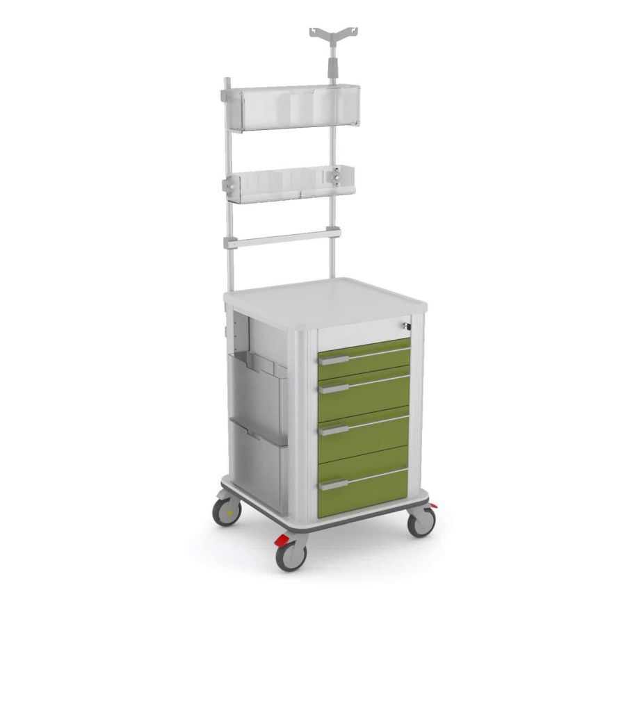 Health Management and Leadership Portal Emergency trolley / with