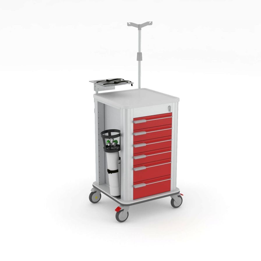 Health Management and Leadership Portal Emergency trolley / with