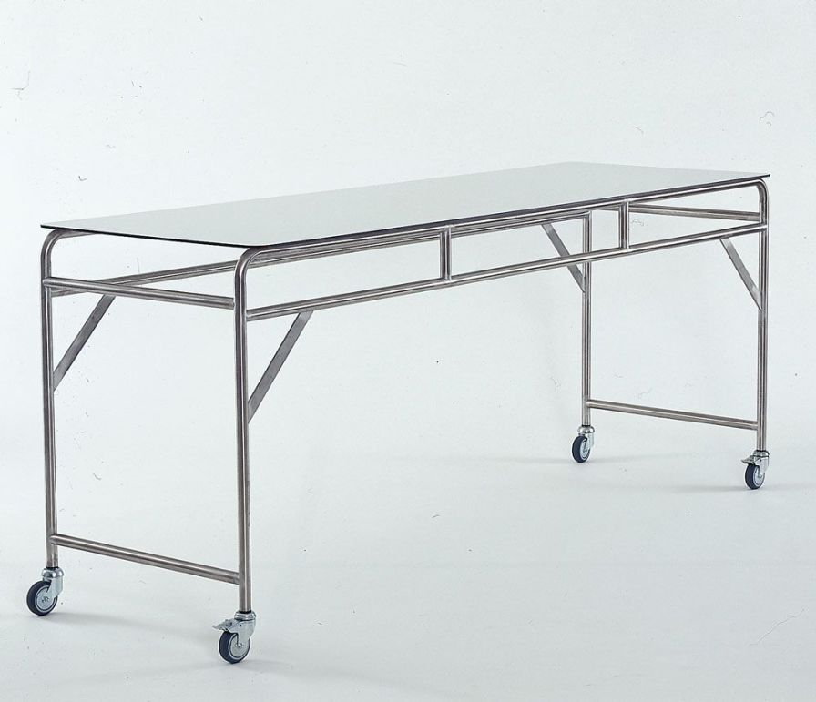 Stainless steel instrument table / on casters / 1-tray HL-MTR3F Hammerlit Stainless steel instrument table / on casters / 1-tray HL-MTR3F Hammerlit