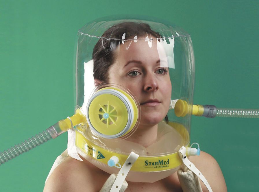 Health Management and Leadership Portal Oxygen hood for CPAP therapy