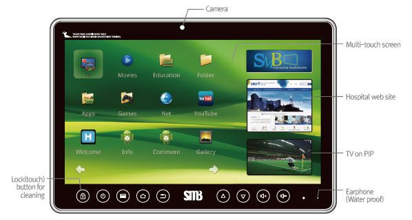 Patient infotainment terminal 15.6" | MB915S ITI TECHNOLOGY Patient infotainment terminal 15.6" | MB915S ITI TECHNOLOGY