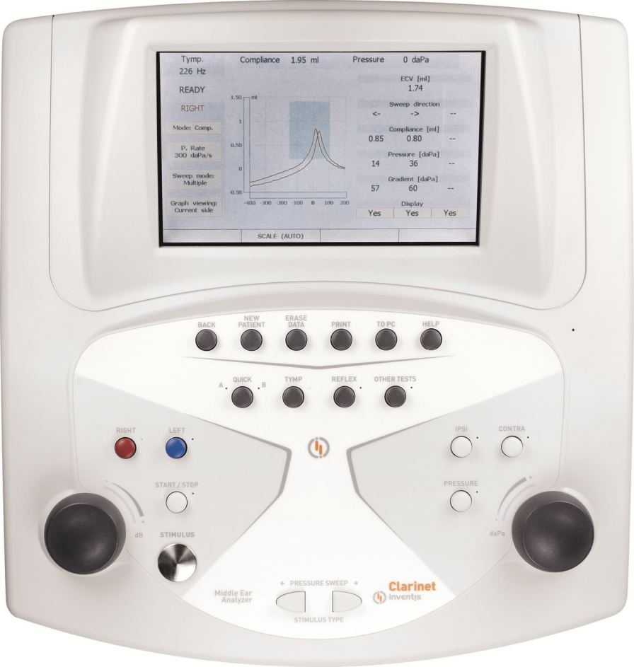 Diagnostic tympanometer (audiometry) / reflex tester / digital CLARINET Inventis Diagnostic tympanometer (audiometry) / reflex tester / digital CLARINET Inventis