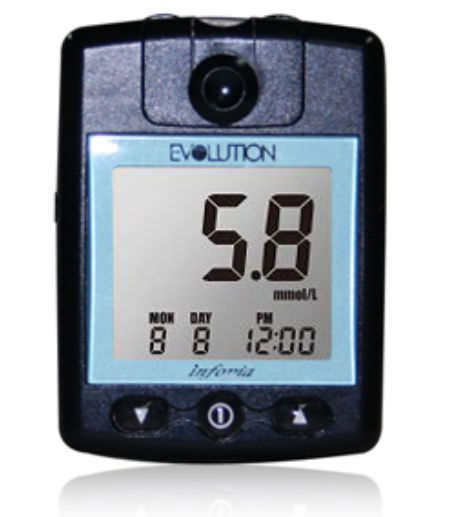 Blood glucose meter 10 - 600 mg/dL | EVOLUTION Infopia Blood glucose meter 10 - 600 mg/dL | EVOLUTION Infopia