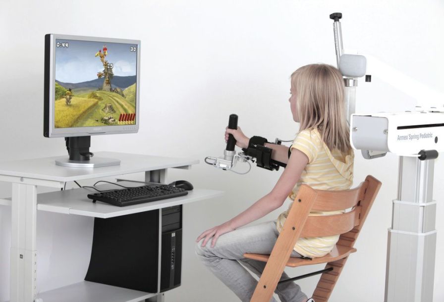 Hand rehabilitation system / arm / pediatric / computer-based ARMEO® SPRING PEDIATRIC Hocoma Hand rehabilitation system / arm / pediatric / computer-based ARMEO® SPRING PEDIATRIC Hocoma
