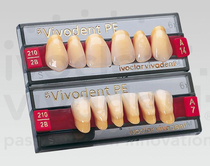 210 6. Гарнитуры зубов Ivoclar a2. Искусственные зубы Ivoclar-Ivocryl. Зубы Ivocryl набор из 6 зубов Chromascop фронт. Верх. 12 210.. Гарнитура зубов Ивоклар 1.
