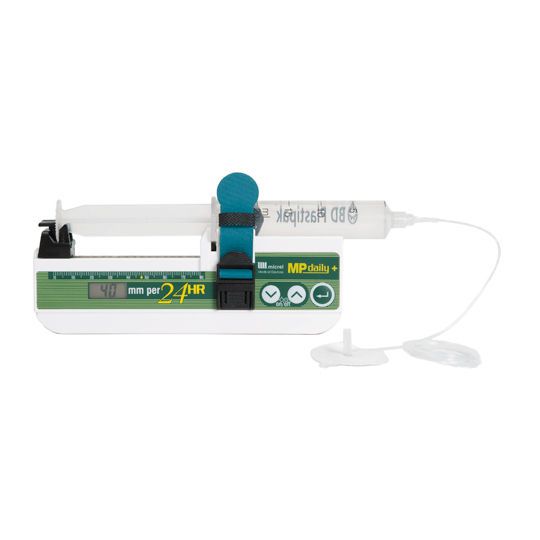 Ambulatory syringe pump / 1 channel MP Daily+ Micrel Medical Devices Ambulatory syringe pump / 1 channel MP Daily+ Micrel Medical Devices