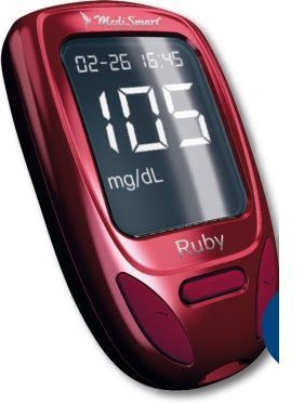 Blood glucose meter with USB port Ruby Lobeck Medical AG Blood glucose meter with USB port Ruby Lobeck Medical AG