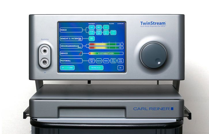 Laryngoscopy jet ventilator / multi-mode TwinStream™ Carl Reiner GmbH Laryngoscopy jet ventilator / multi-mode TwinStream™ Carl Reiner GmbH