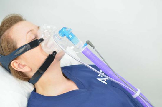 anesthesia mask breathing