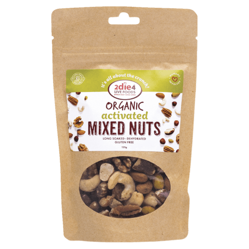 2Die4 Live Foods Organic Activated Mixed Nuts With Fresh Whey