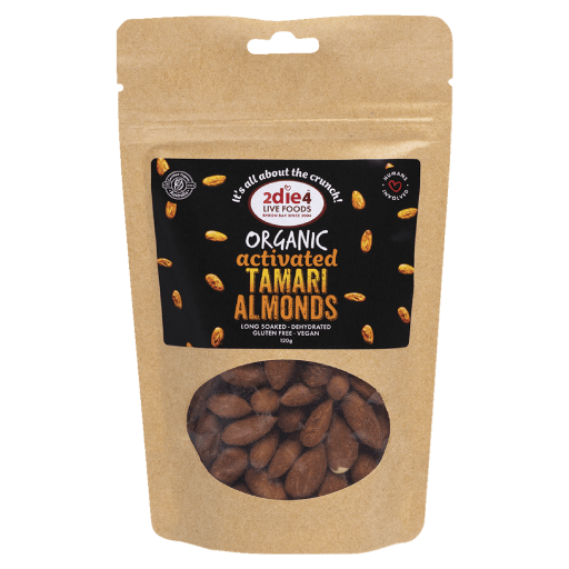 2Die4 Live Foods Australian Organic Activated Tamari Almonds