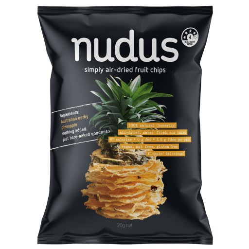Nudus Air-Dried Pineapple Fruit Chips