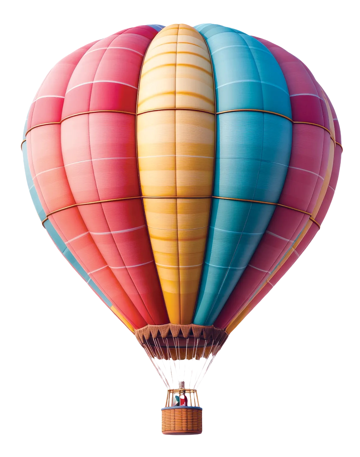 Colorful hot air balloon