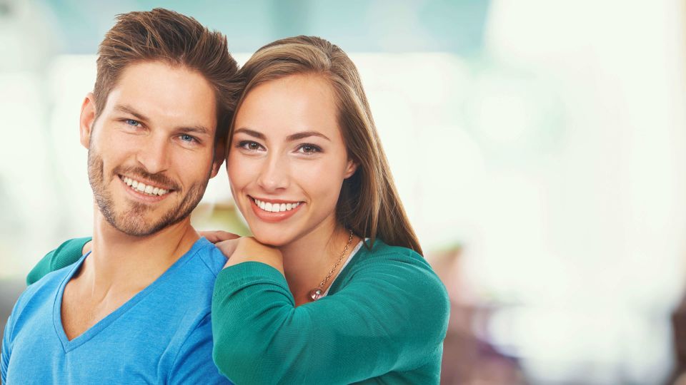 Photo of smiling couple