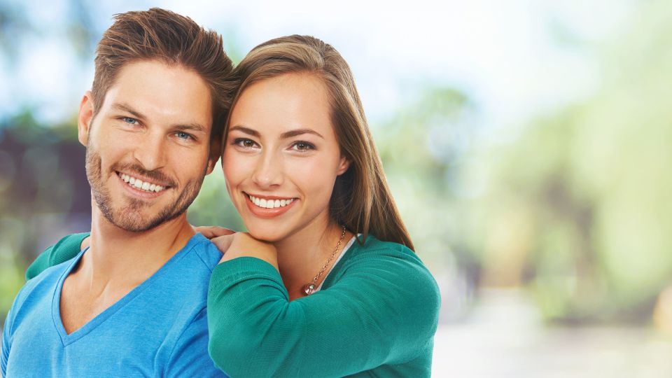 Photo of smiling couple