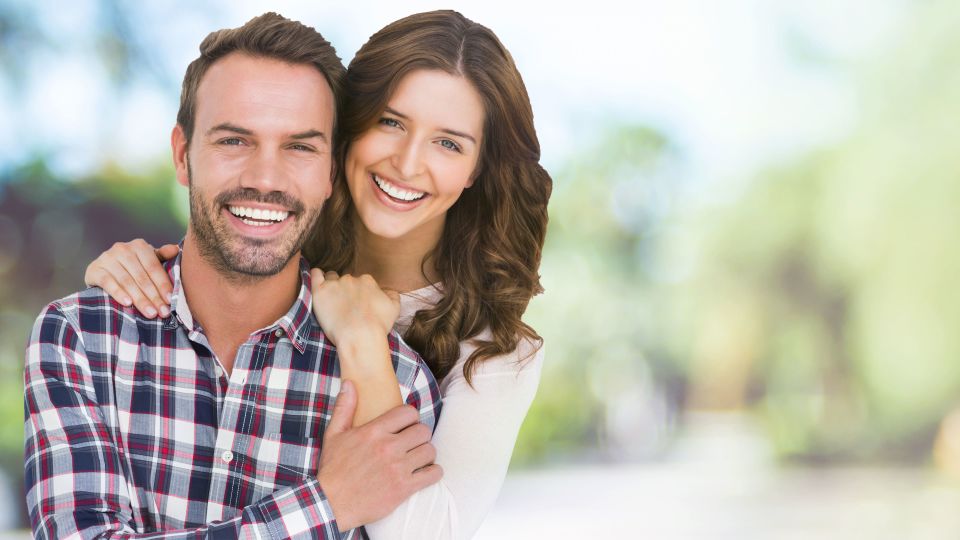 Photo of smiling couple