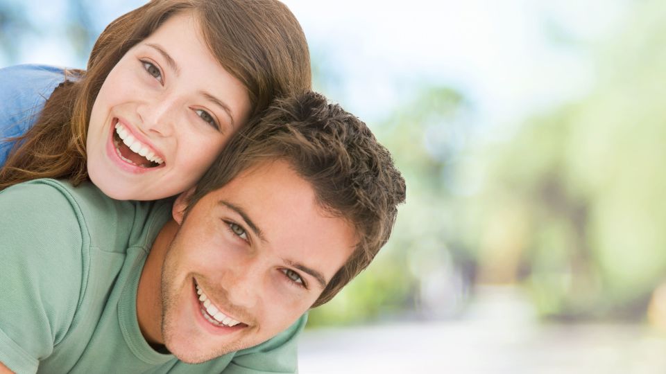 Photo of smiling couple