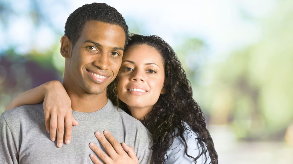 Photo of smiling couple