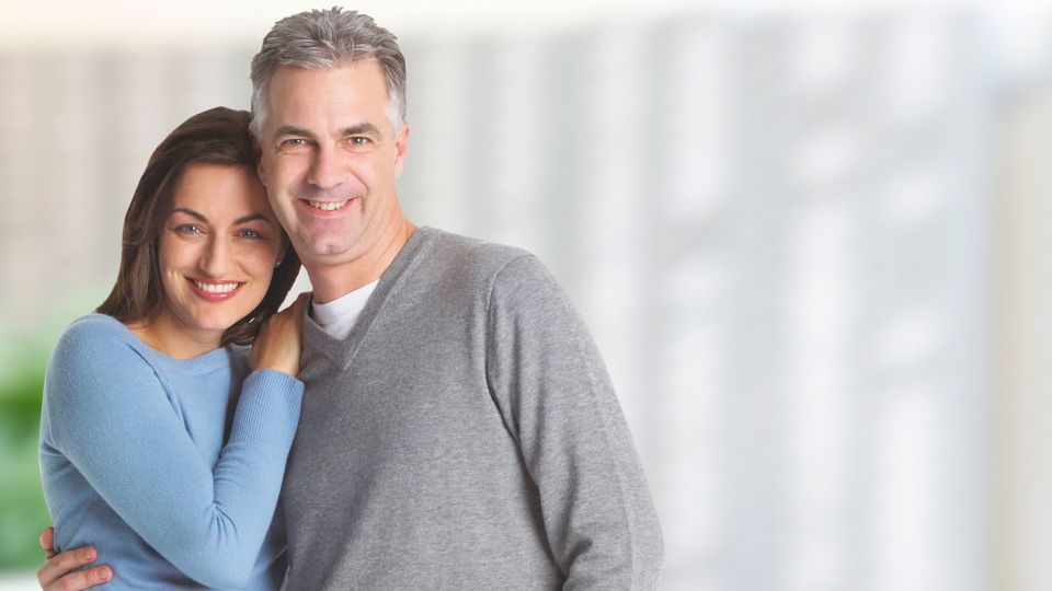 Photo of smiling couple