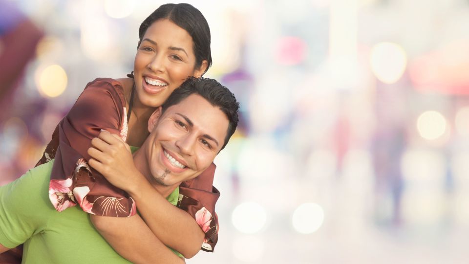 Photo of smiling couple