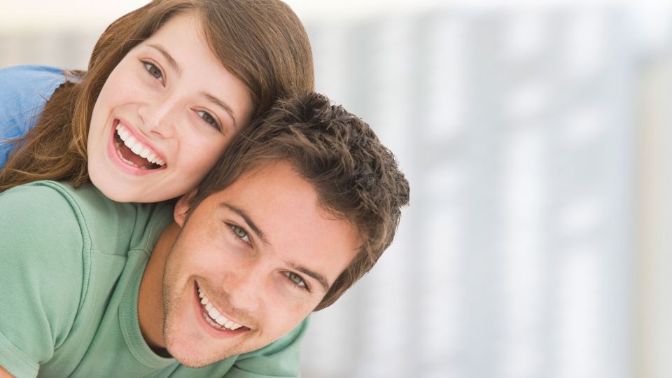 Photo of smiling couple