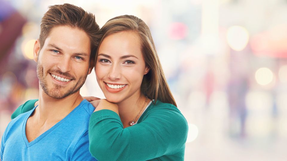 Photo of smiling couple