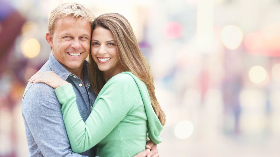 Photo of smiling couple