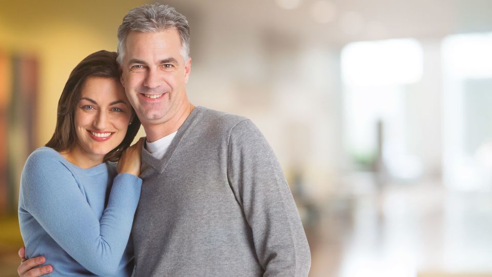 Photo of smiling couple