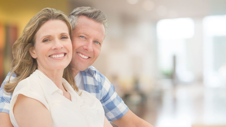 Photo of smiling couple