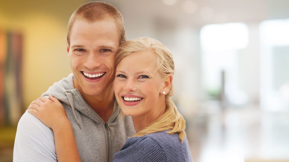 Photo of smiling couple