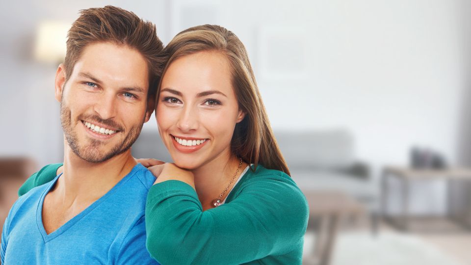 Photo of smiling couple